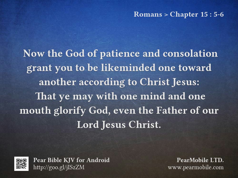Romans, Chapter 15:5-6